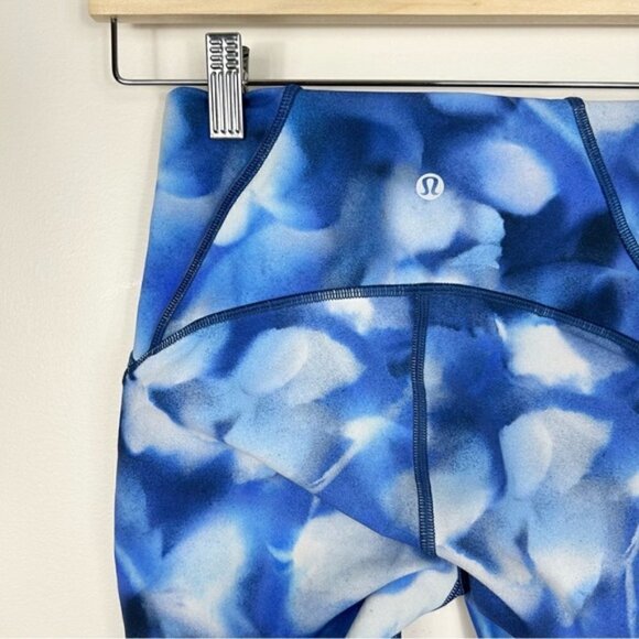 Lululemon Train Times Crop 17" Mini Blush Blossom Alpine White Midnight Navy 4 - Picture 9 of 9